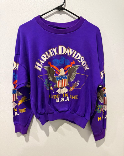 Vintage harley davidson - harley-davidson, purple