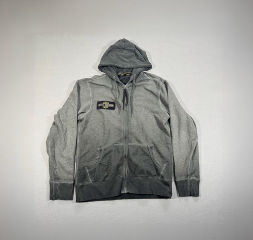 Harley davidson gray full - harley-davidson, zip