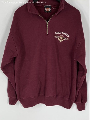 Harley davidson mens burgundy - mens,