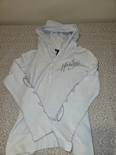 Harley davidson white - harley-davidson, hooded